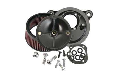 ステルスエアクリーナーキット カバーなし ビッグツイン(93-99年) ブラック ソフテイル ツーリング