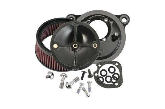 ステルスエアクリーナーキット カバーなし ビッグツイン(93-99年) ブラック ソフテイル ツーリング