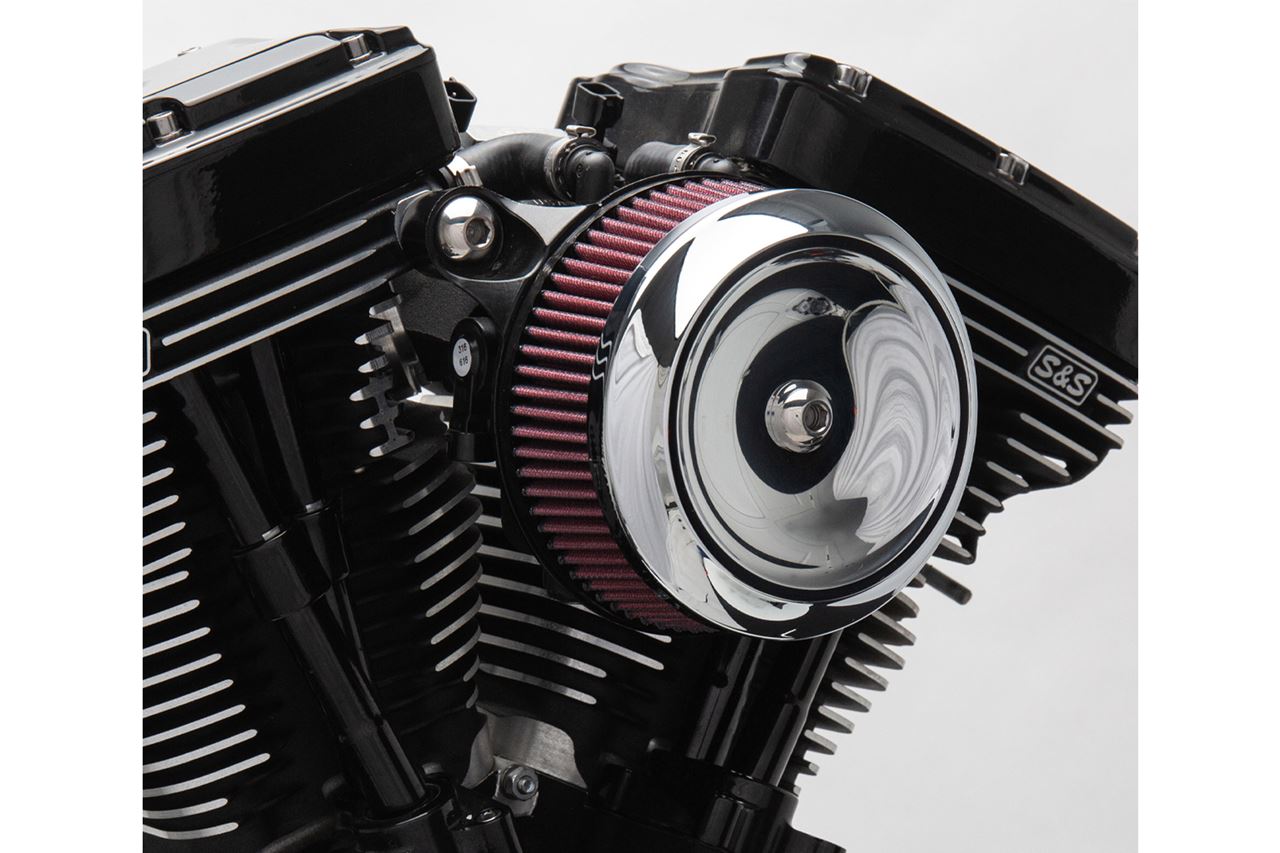 Stealth Air Cleaner Dished Bobber Cover Only Chrome