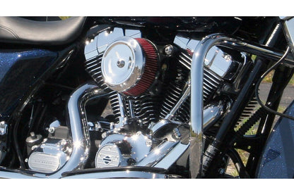 Stealth Air Cleaner Dished Bobber Cover Only Chrome