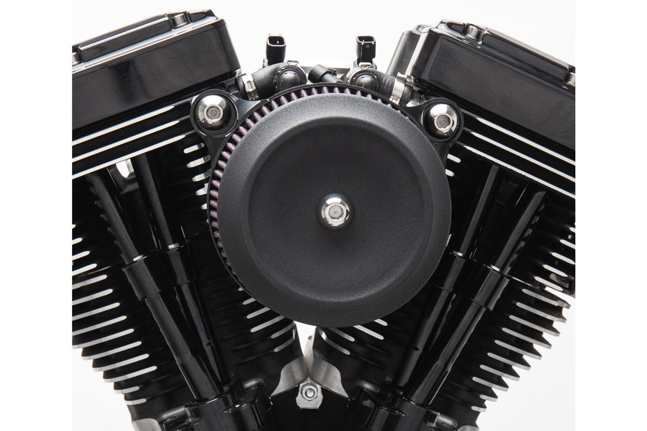 Stealth Air Cleaner Dished Bobber Cover Only Black