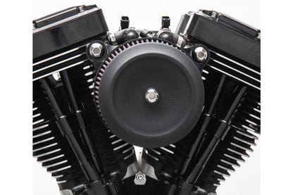 Stealth Air Cleaner Dished Bobber Cover Only Black