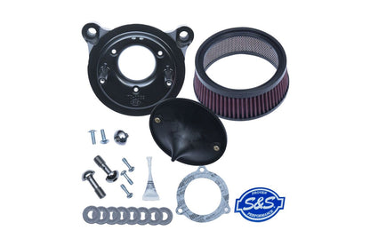 Stealth Air Cleaner Kit (Cover Not Included) for Twin Cam (Electronic Throttle) Black Softail Touring