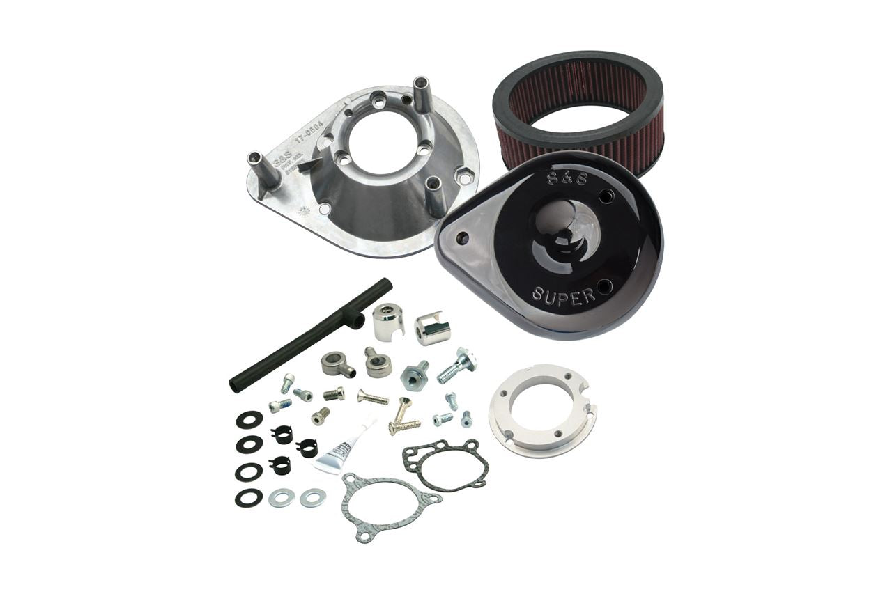 Classic Teardrop Air Cleaner Kit Twin Cam (Electronic Throttle) Gloss Black Softail Touring