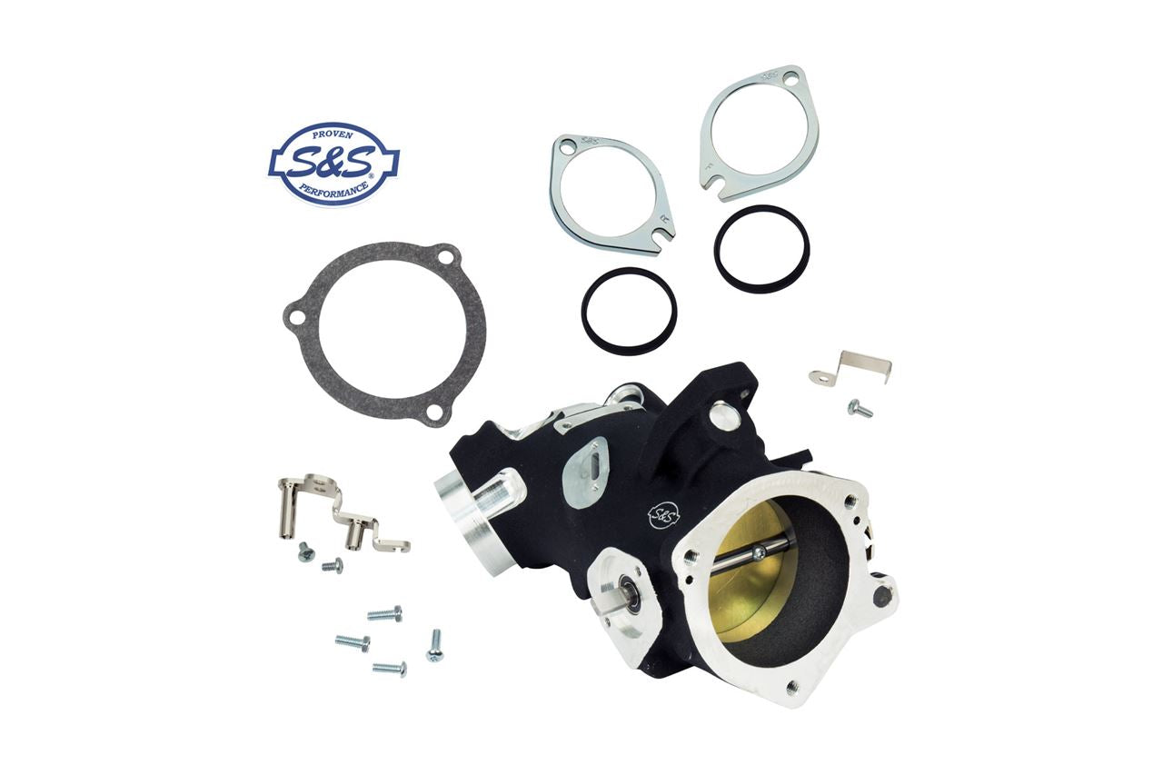 Cable Throttle Body Kit for Big Twin (02-05) Black 58mm Dyna Softail Touring