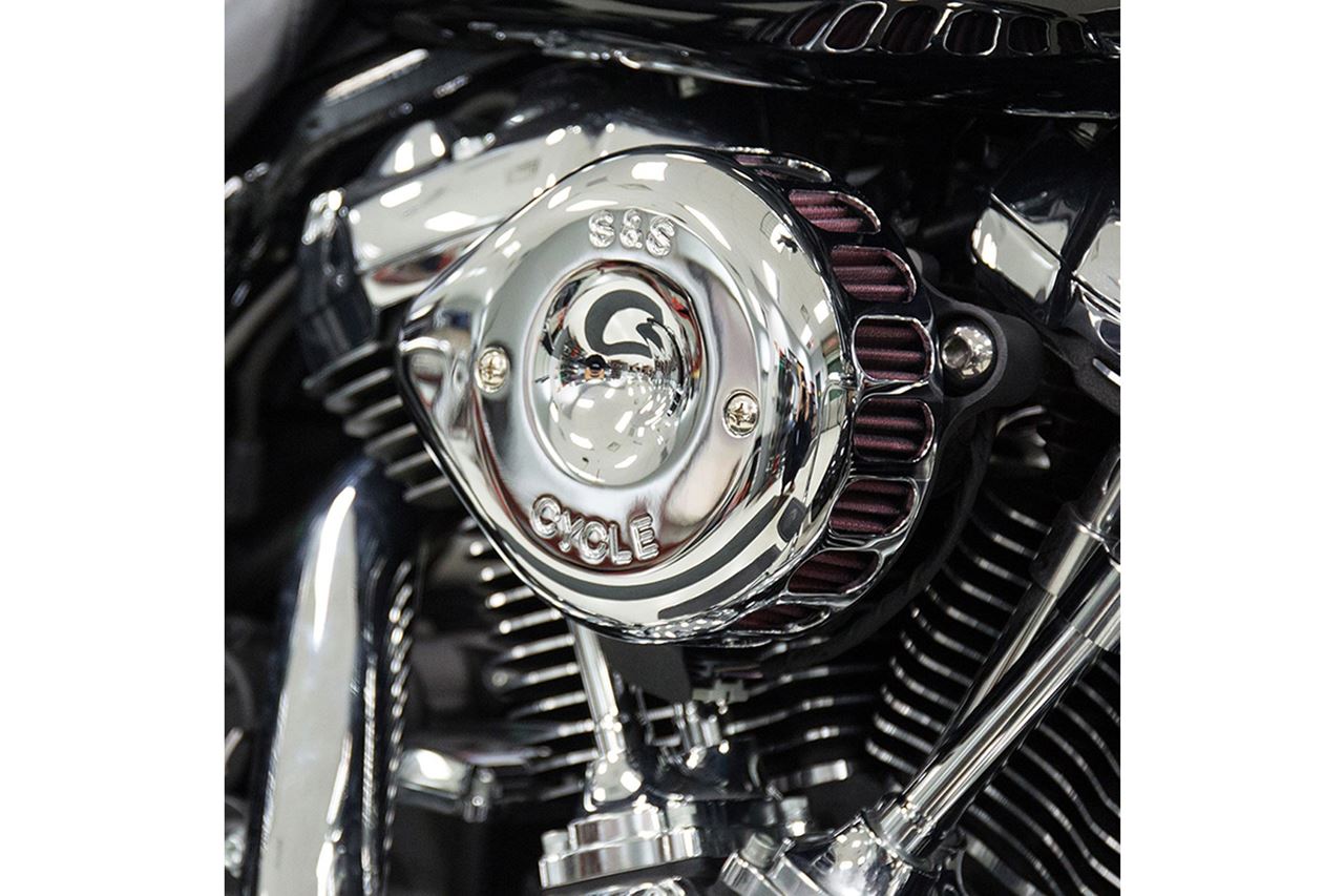 Stealth Air Cleaner Kit Mini Teardrop M8 Chrome Softail Touring