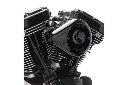 Stealth Air Cleaner Kit Mini Teardrop M8 Gloss Black Softail Touring