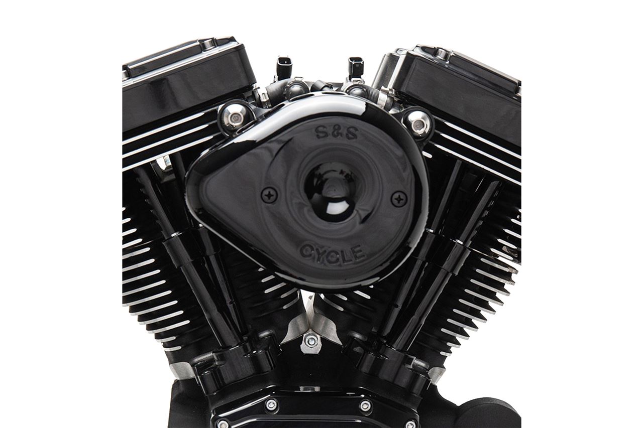 Stealth Air Cleaner Kit Mini Teardrop M8 Gloss Black Softail Touring