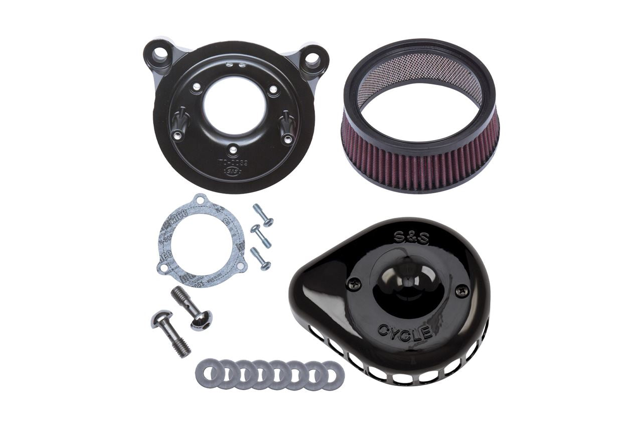Stealth Air Cleaner Kit, Mini Teardrop, Twin Cam (Throttle by Wire), Gloss Black, Softail, Touring