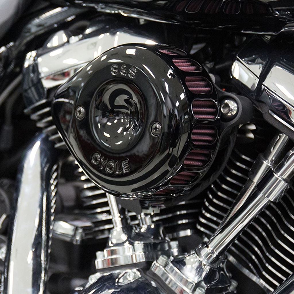 Stealth Air Cleaner Kit, Mini Teardrop, Twin Cam (Throttle by Wire), Gloss Black, Softail, Touring