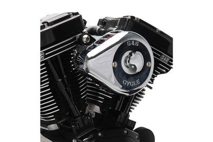 Stealth Air Cleaner Kit Mini Teardrop Twin Cam (2 Cable Pull) Chrome Dyna Softail Touring