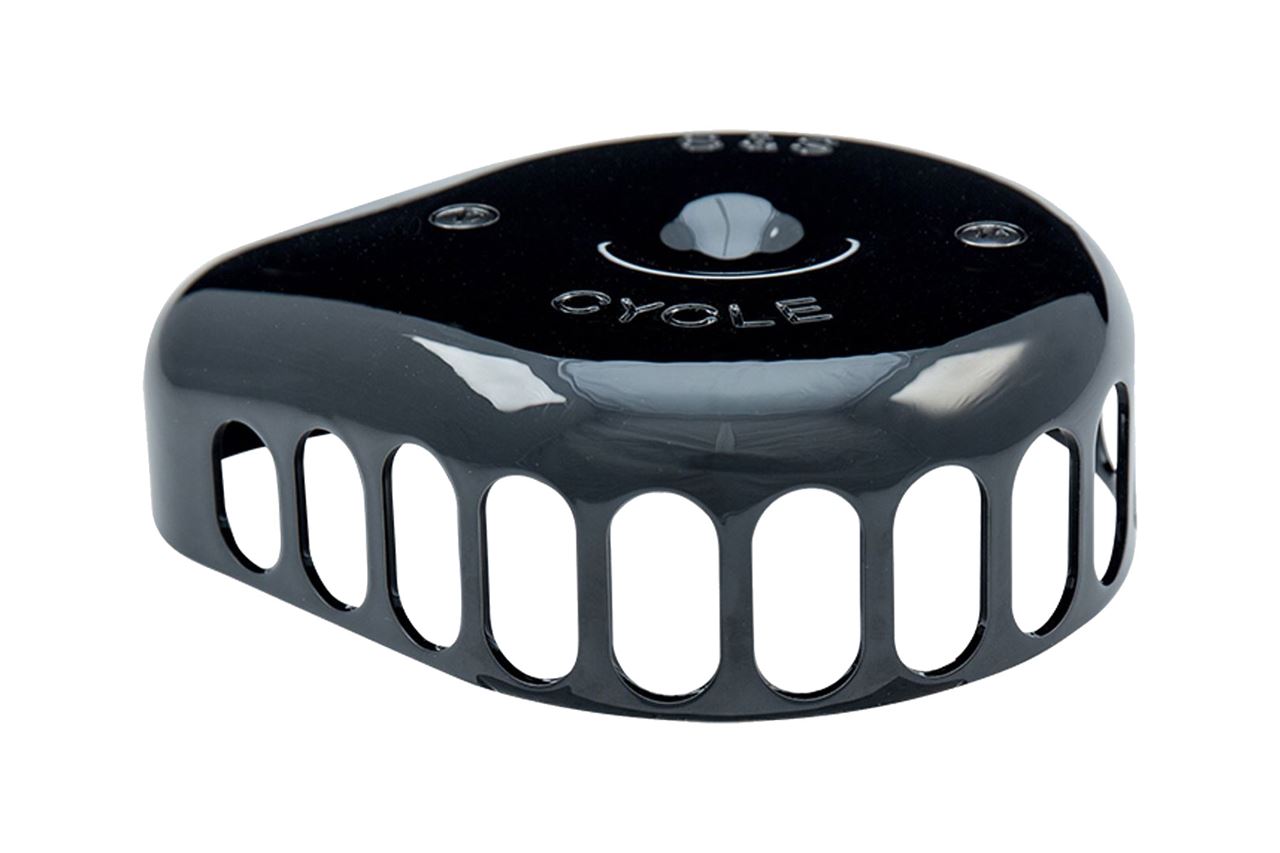 Stealth Air Cleaner Kit Mini Teardrop Twin Cam (Dual Cable) Gloss Black Dyna Softail Touring