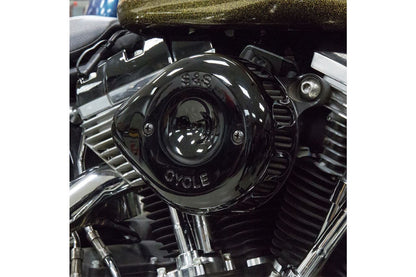 Stealth Air Cleaner Kit Mini Teardrop Twin Cam (Dual Cable) Gloss Black Dyna Softail Touring