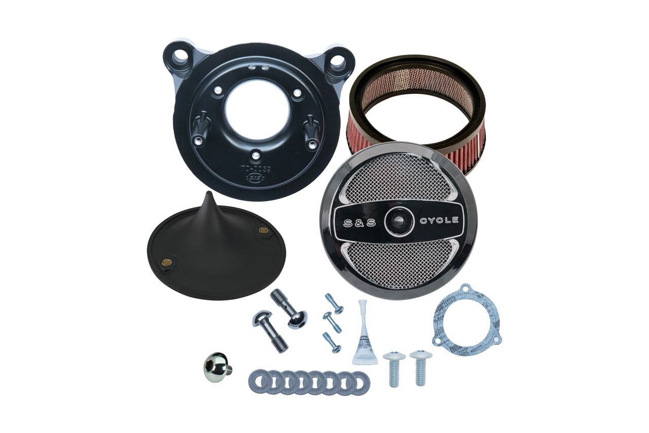 Stealth Air Cleaner Kit AirOne Twin Cam (Electronic Throttle) Black Softail Touring