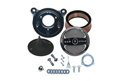 Stealth Air Cleaner Kit AirOne Twin Cam (Electronic Throttle) Black Softail Touring