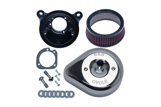 ステルスエアクリーナーキット ティアドロップ ツインカム(電スロ) クローム ソフテイル ツーリング