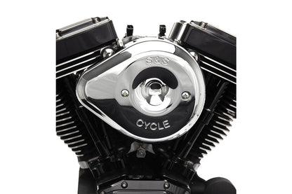 ステルスエアクリーナーキット ティアドロップ ツインカム(電スロ) クローム ソフテイル ツーリング