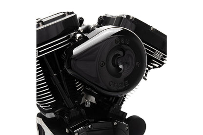 Stealth Air Cleaner Kit Teardrop M8 Gloss Black Softail Touring