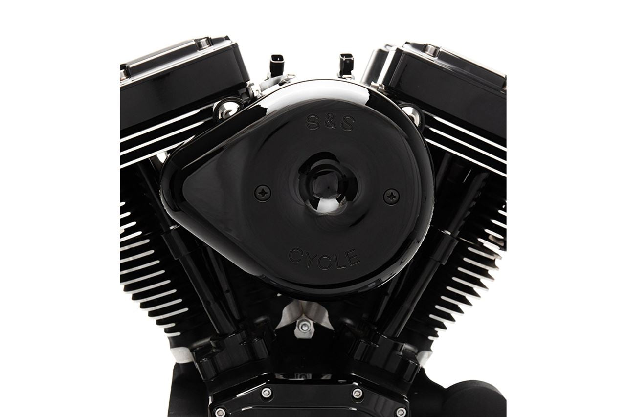 Stealth Air Cleaner Kit Teardrop M8 Gloss Black Softail Touring