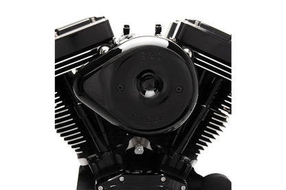 Stealth Air Cleaner Kit Teardrop M8 Gloss Black Softail Touring