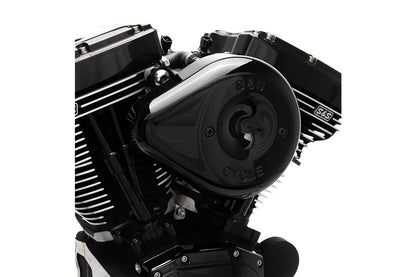 Stealth Air Cleaner Kit, Teardrop, Twin Cam (dual cable pull), Gloss Black, Dyna, Softail, Touring