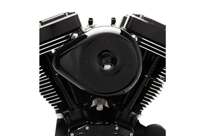 Stealth Air Cleaner Kit, Teardrop, Twin Cam (dual cable pull), Gloss Black, Dyna, Softail, Touring
