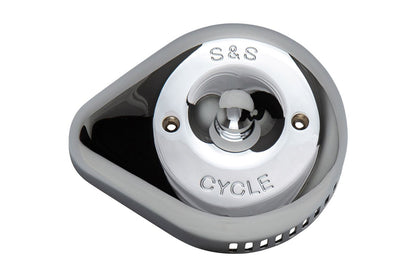 Stealth Air Cleaner Teardrop Cover Only, Slasher Type, Chrome