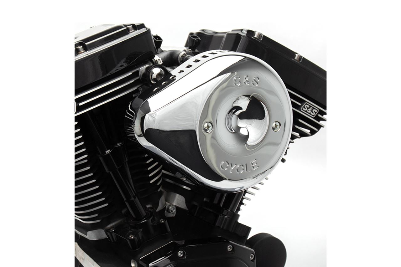 Stealth Air Cleaner Teardrop Cover Only, Slasher Type, Chrome