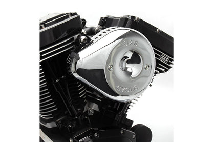 Stealth Air Cleaner Teardrop Cover Only, Slasher Type, Chrome