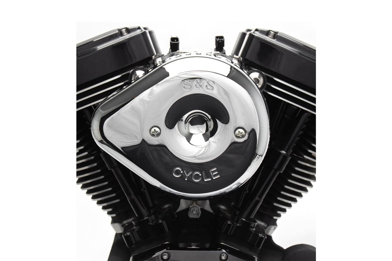 Stealth Air Cleaner Teardrop Cover Only, Slasher Type, Chrome