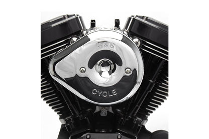 Stealth Air Cleaner Teardrop Cover Only, Slasher Type, Chrome