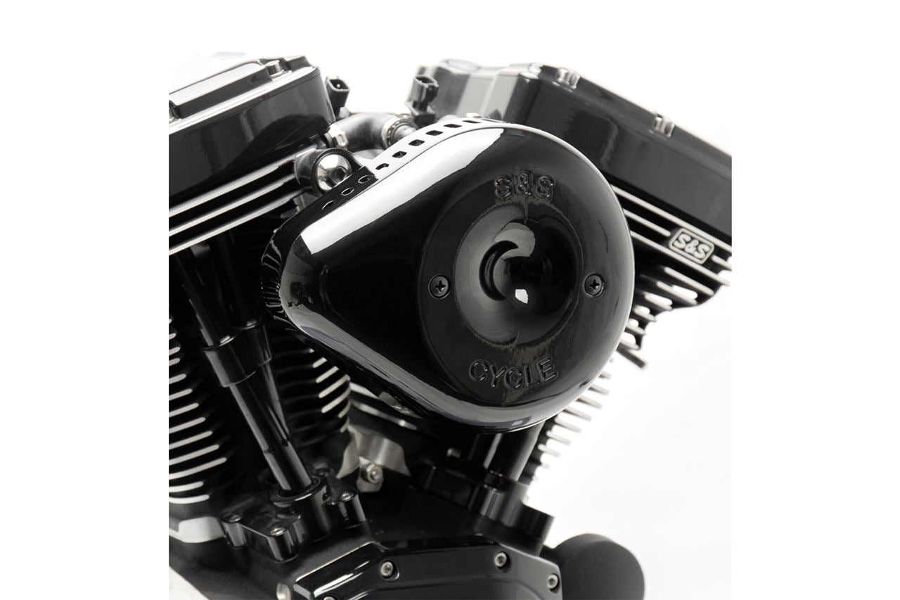 Stealth Air Cleaner Teardrop Cover Only, Slasher Type, Gloss Black