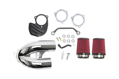 チューンドインダクション エアクリーナーキット M8 クローム ソフテイル ツーリング