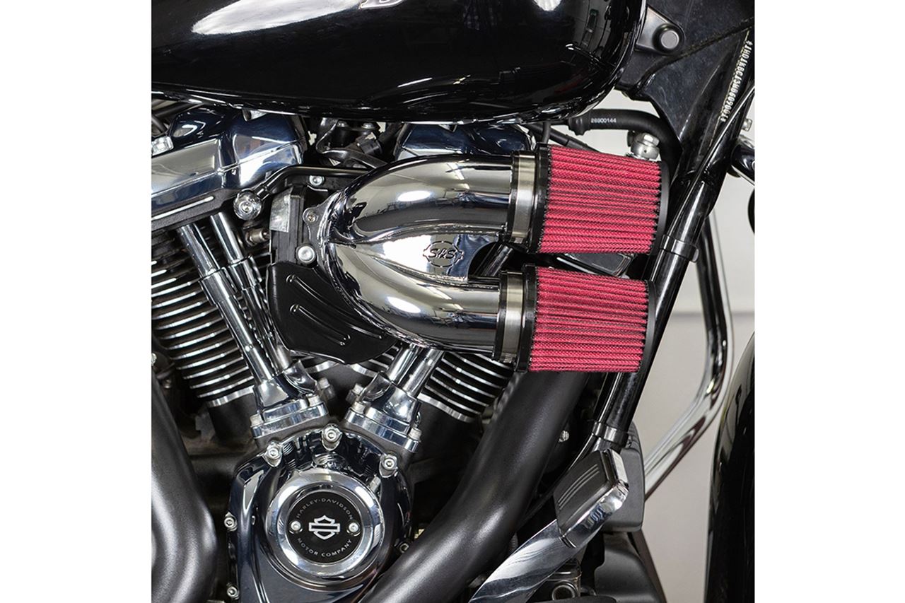 チューンドインダクション エアクリーナーキット M8 クローム ソフテイル ツーリング