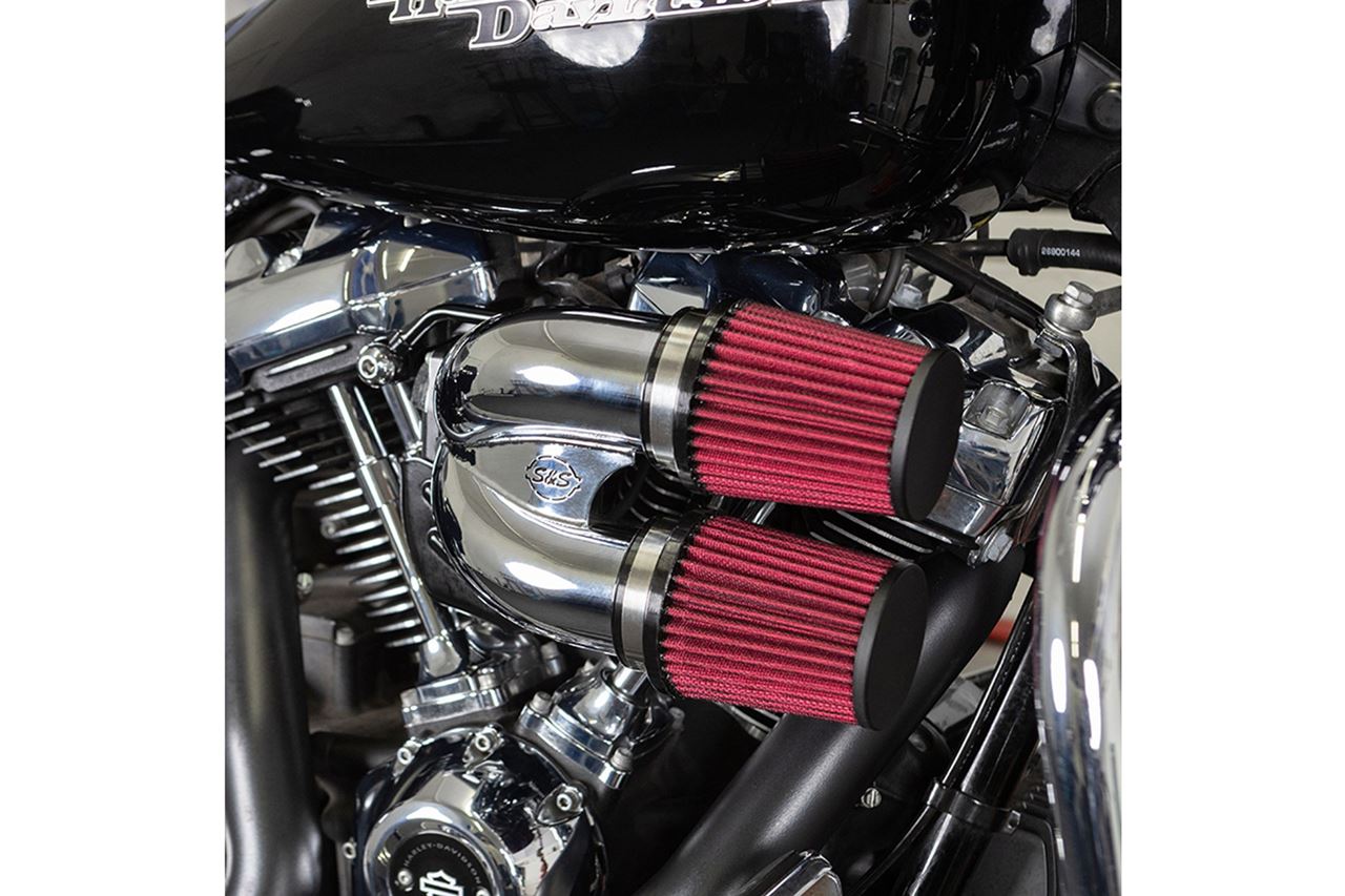 チューンドインダクション エアクリーナーキット M8 クローム ソフテイル ツーリング