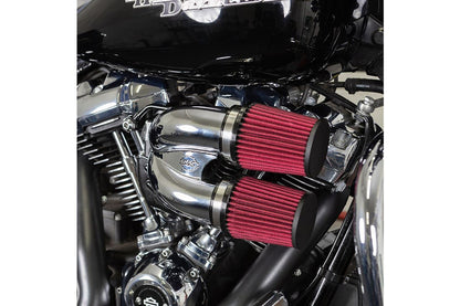 チューンドインダクション エアクリーナーキット M8 クローム ソフテイル ツーリング