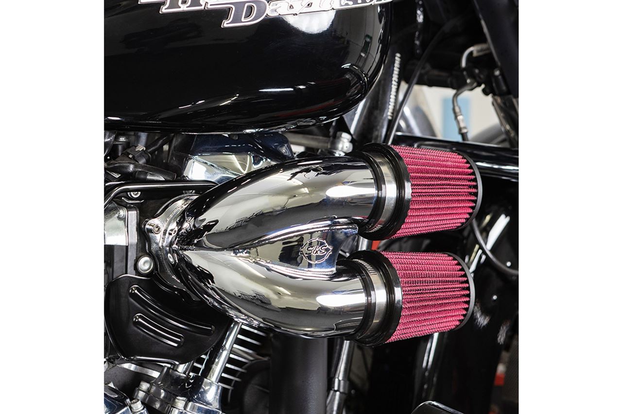 チューンドインダクション エアクリーナーキット M8 クローム ソフテイル ツーリング