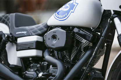 Stealth Air Cleaner Kit Tribute Twin Cam (2-cable pull) Gloss Black Dyna Softail Touring
