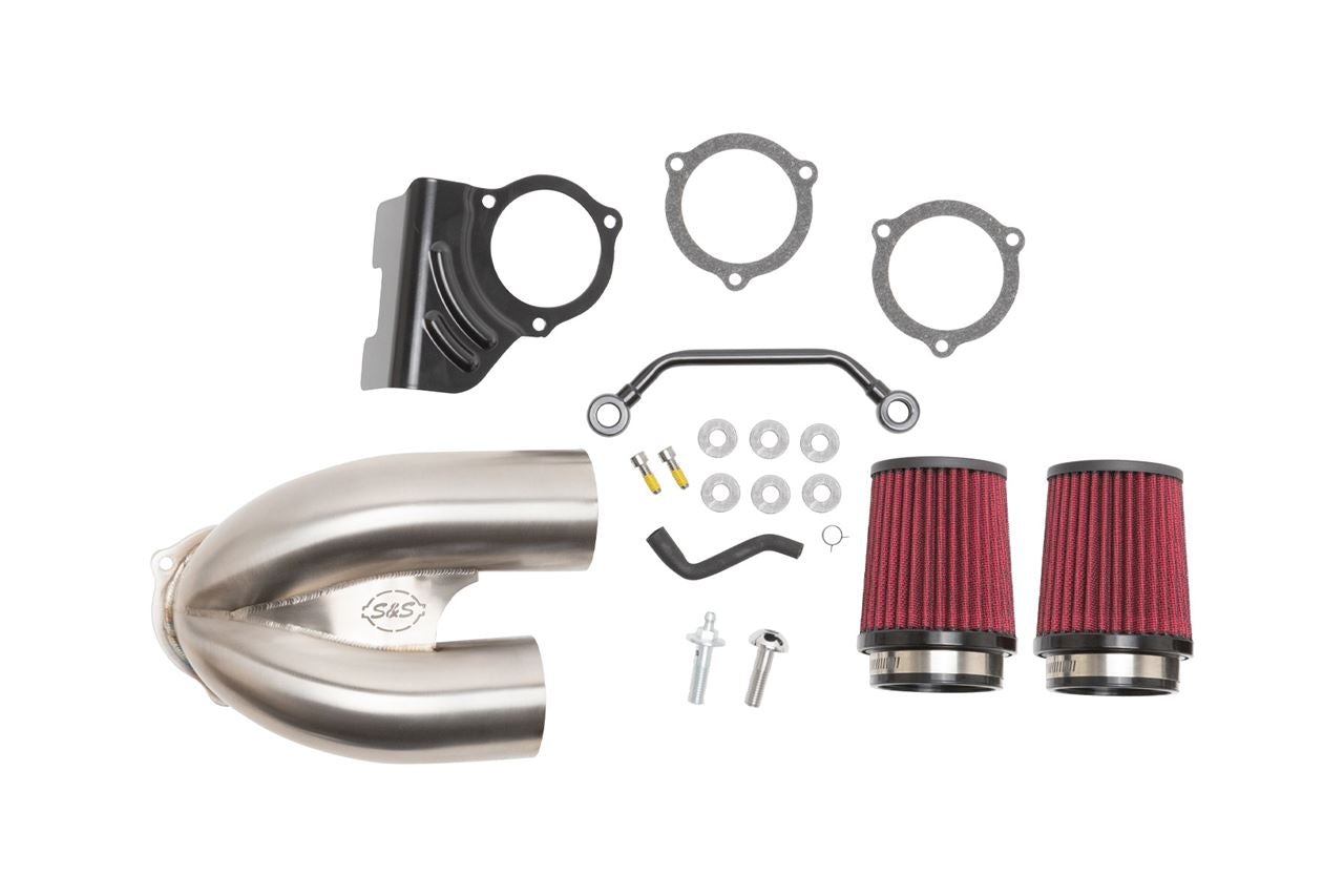 Tuned Induction Air Cleaner Kit Silver Softail Touring