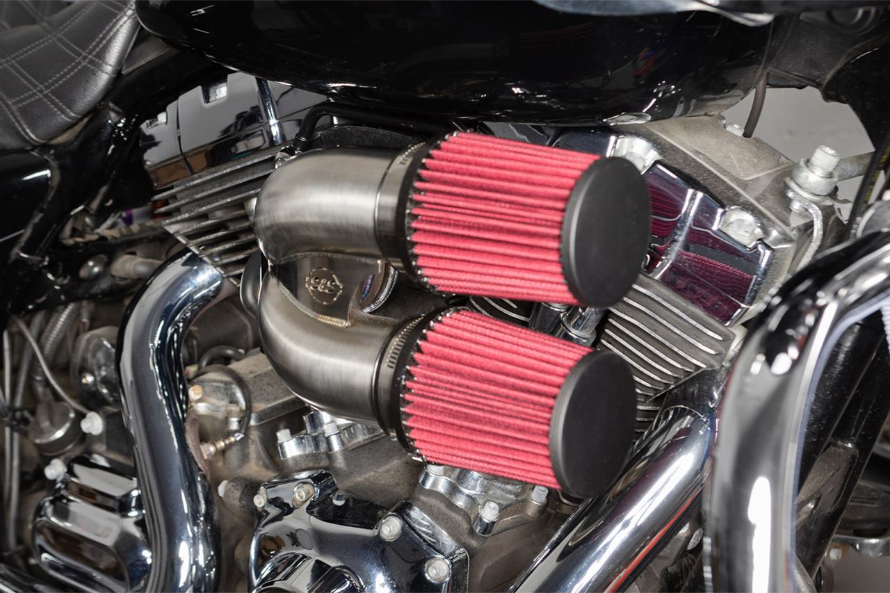 Tuned Induction Air Cleaner Kit Silver Softail Touring