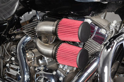 Tuned Induction Air Cleaner Kit Silver Softail Touring