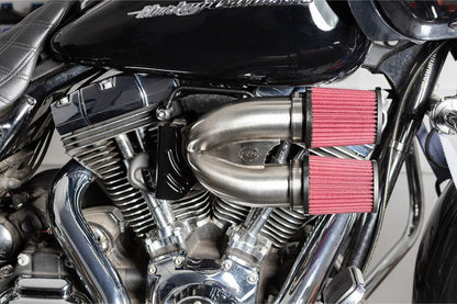 Tuned Induction Air Cleaner Kit Silver Softail Touring