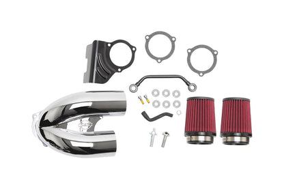 Tuned Induction Air Cleaner Kit, Chrome, Softail Touring