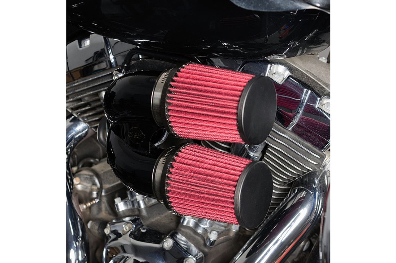 Tuned Induction Air Cleaner Kit, Black, Softail, Touring
