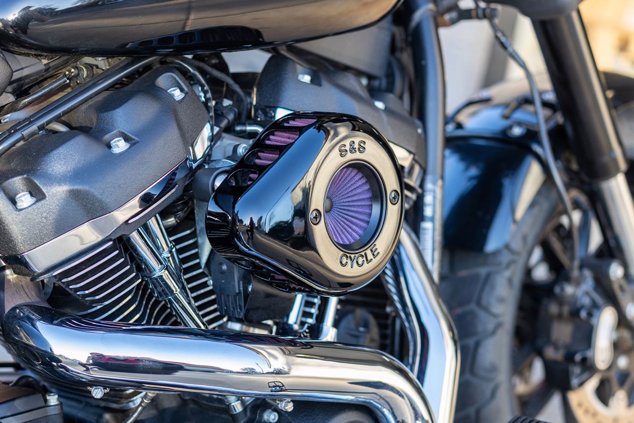 Arlen Ness Stealth Air Cleaner Kit M8 Gloss Black Softail Touring