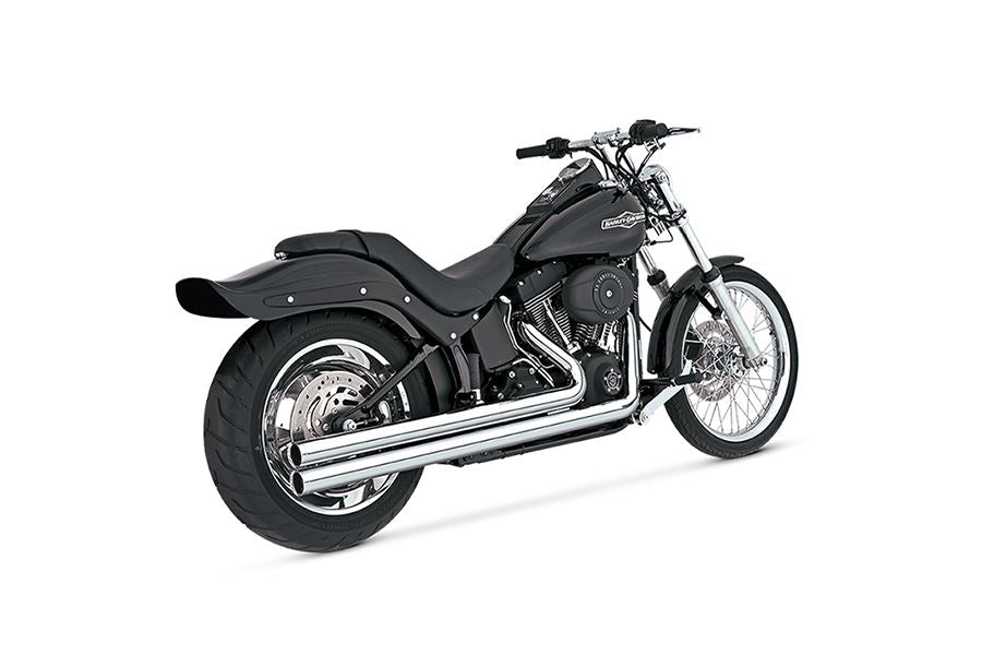 ビッグショット ロング フルエキゾースト クローム ソフテイル