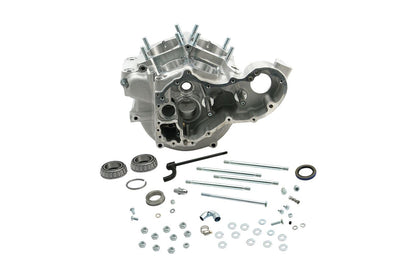 Crankcase Assy Standard Bore Big Twin (48-64) Super Stock Silver Harley