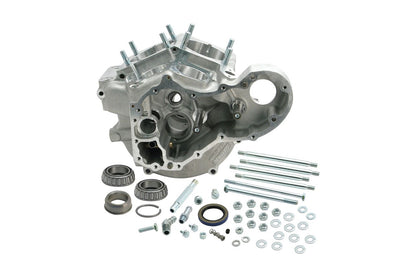Crankcase Assy Standard Bore Super Stock Silver Harley