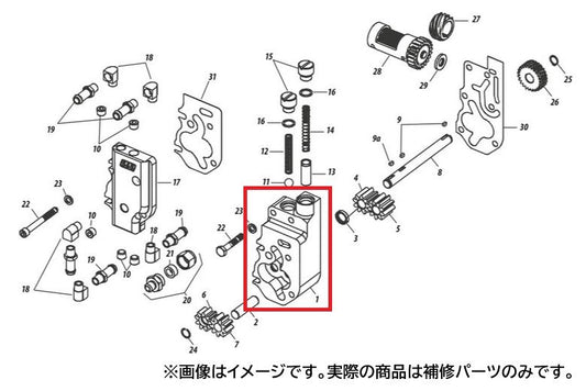 HVHPオイルポンプボディーASSY ビッグツイン(84-91年) ダイナ ソフテイル ツーリング