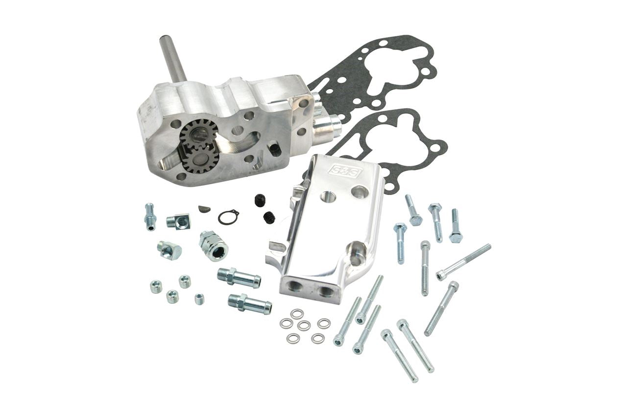 Standard Billet Oil Pump Big Twin (70-91) Silver Dyna Softail Touring
